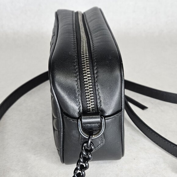 Gucci Marmot Mini Shoulder Bag Purse Handbag with Strap Crossbody Leather - Picture 5 of 12